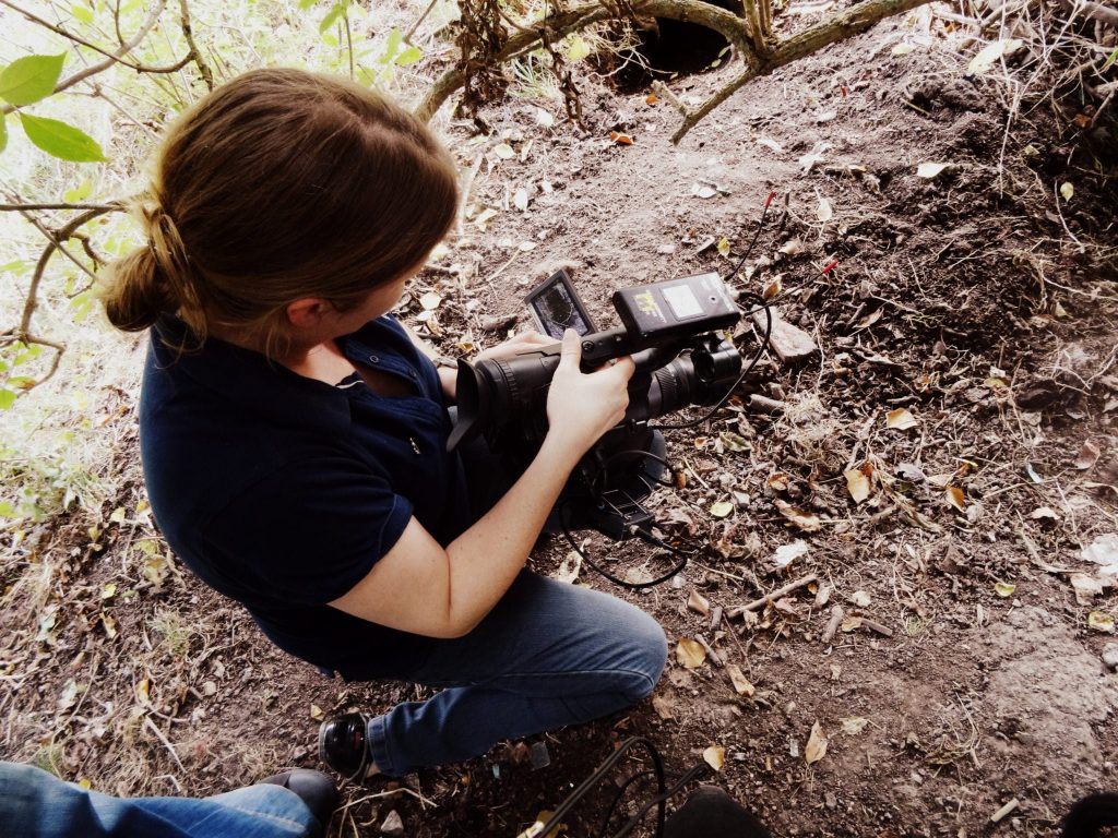 Emma filming