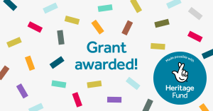 Text: Grant awarded!