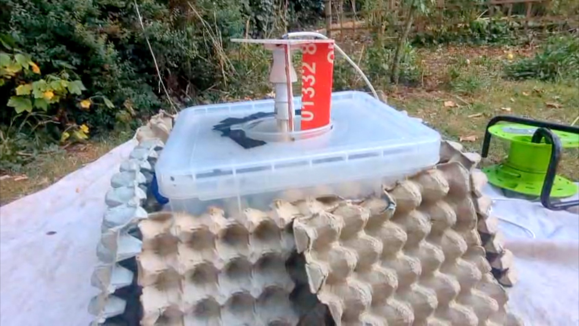 A homemade moth trap