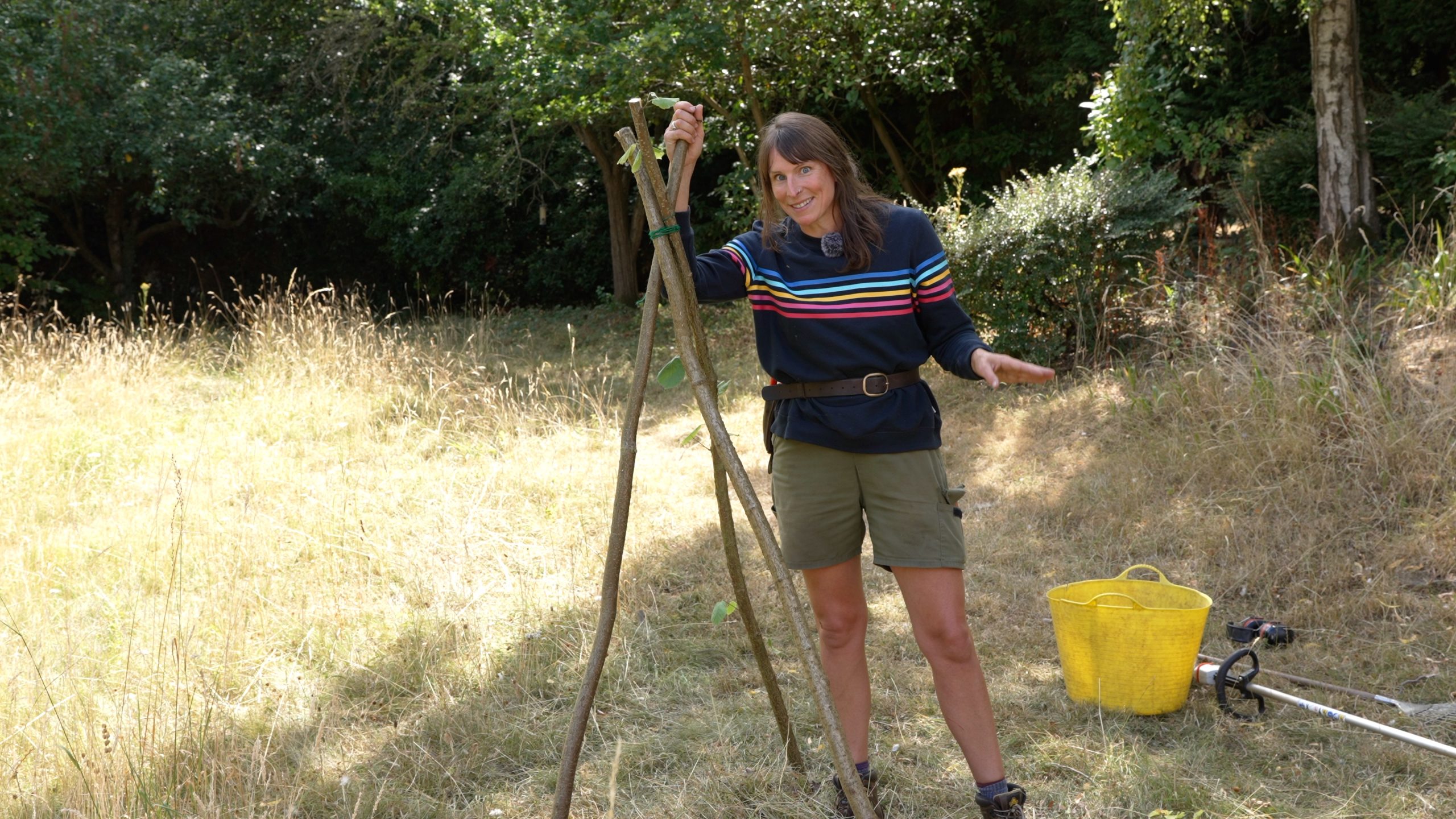 Ellie with a twigwam